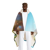 Serenity Embrace - Meditation Hooded Sherpa Blanket